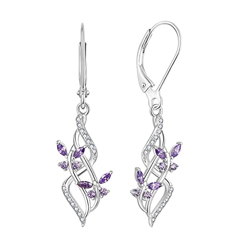 Jo Wisdom Pendientes Infinito De Plata De Ley 925 Mujer,Pendientes Mariposa Con 5a Circonita Piedra Natal De Febrero Color Amatista,Jewelry Para Mujer Mamá Jo Wisdom Pendientes Infinito De Plata De Ley 925 Mujer,Pendientes Mariposa Con 5a Circonita Piedra Natal De Febrero Color Amatista,Jewelry Para Mujer Mamá