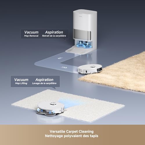 DREAME L40s Ultra Robot Vacuum and Mop, 19,000Pa Suction, Auto-Empty, Mop Self-Cleaning, 100% Detangling DuoBrush, Extending Mops and Side Brush, 1.57in Obstacle Clearing, App & Voice Control - 3