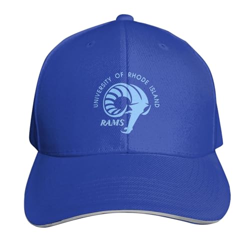 Uri University of Rhode Island Rams Cap Adjustable Printed Hiphop Baseball Hat Blue
