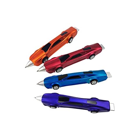 4PCS Sports Car Pens Car Ballpoint Pen Funny pens for Kids Novelty Pens Cute Pens Cool Kids Pens School Supplies Racing Car Pens Gifts for Children(Blue ink) Cover
