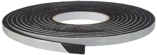 Image of Amazon Basics Single Side High Density Self Adhesive Foam Seal Tape, Weather Stripping Doors and Window Insulation Soundproofing -12MMX5MTR-6MM- Pack of 1
