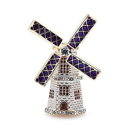 Broches de moulin à vent en émail, cadeaux parfaits pour femme