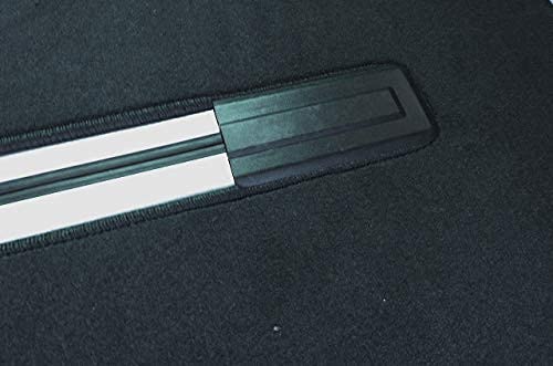 Tappetino Velluto Nero Per VW T5 Multivan (2010-2015) - Vano Passeggeri E Bagagliaio - Antiscivolo Con Velcro, Misura Specifica