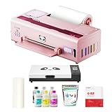 Procolored K13 Lite A3 DTF Drucker Bundle mit Ofen für T-Shirts und Kleidung, 33cm Textildruckmaschine mit Weißtinten-Zirkulation und Infrarotschutz für DIY Bekleidung Pink