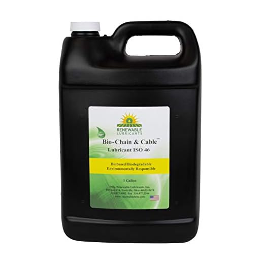 Renewable Lubricants - 83053 Bio-Chain and Cable ISO 46 Lubricant Oil, 1 Gallon Jug