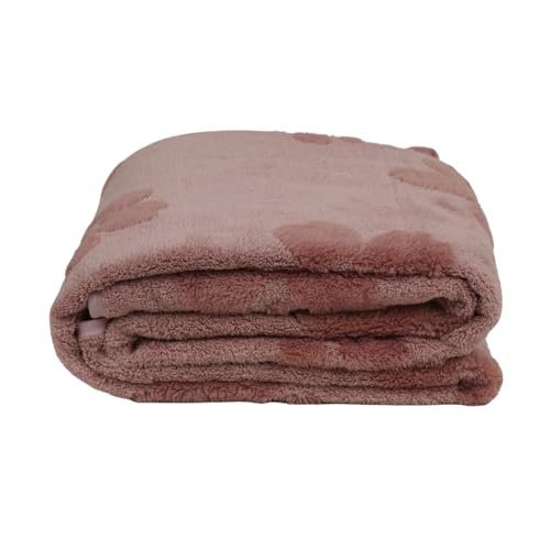 Image of HANKER Ultra Luxury Large /Full Size Plush Bath Towel | Calm Peach Colour Blossom Super, Very Soft On Skin, Luxurious Fabric, Pure Polyamide, 70x140cm, 500GSM