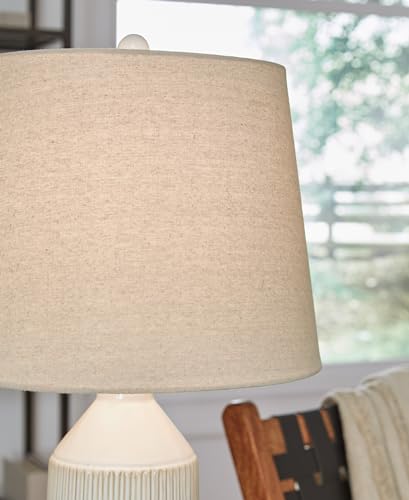 Signature Design by Ashley Willport Ceramic Table Lamp Set of 2, White - image 3