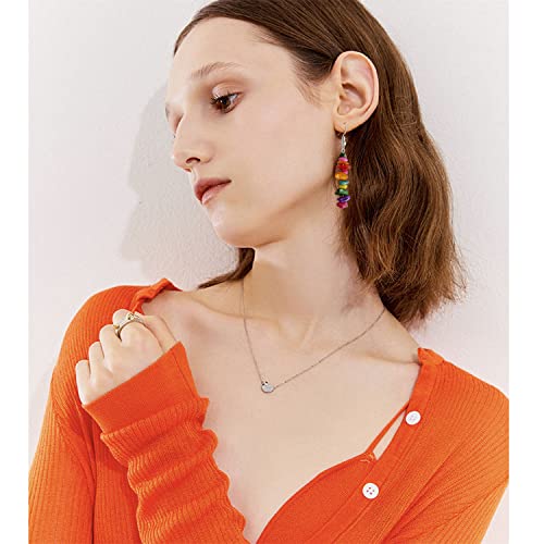 Unique Handmade Bohemian Crystal Quartz Earrings Colorful Natural Chakra Stone Dangle Drop Earrings for Women Statement Jewelry Gifts4