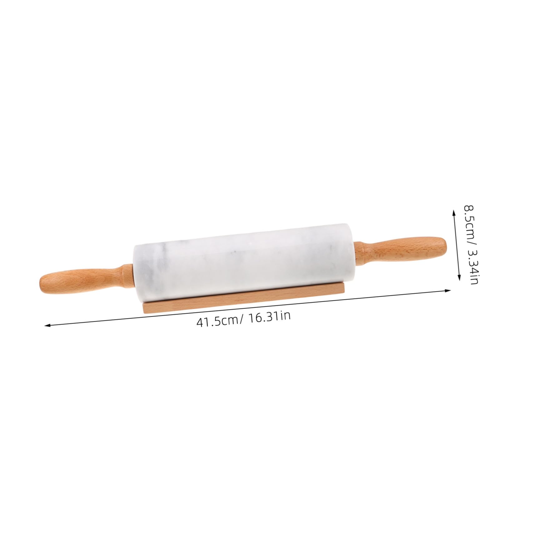 Veemoon 3 Piezas Rodillos de Mármol para Masa Rodillo de Cocina Antiadherente de Alimenticio Diseño Ergonómico para Pastelería Fondant Pizza y Pan Herramienta de Repostería para Hogar