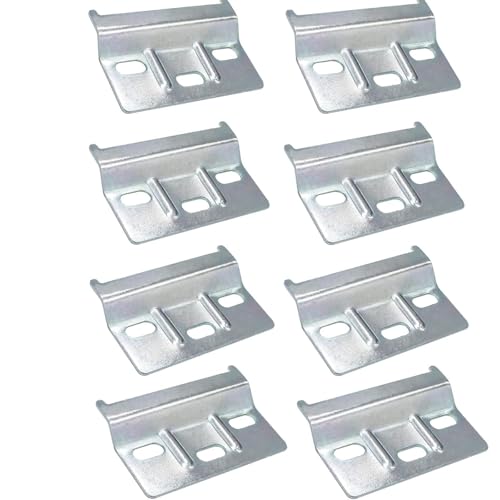 8 Stück Metall schrankaufhängeschiene Set,Hochbelastbare aufhängeschiene...