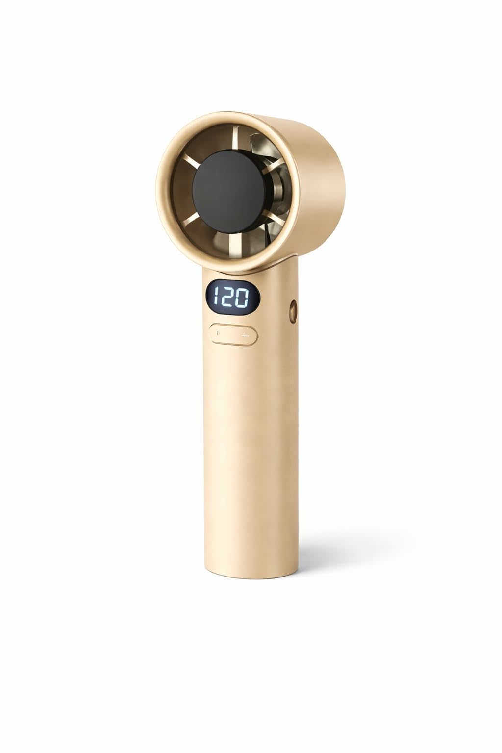 Portable Mini Fan Rechargeable, USB Type-C Handheld Fan with LED Display, High Speed Pocket Fan for Summer, Travel, Car, Office & Desk Use, 120 Speed Levels with Long-Press Speed Control, Blaze Gold-image-48