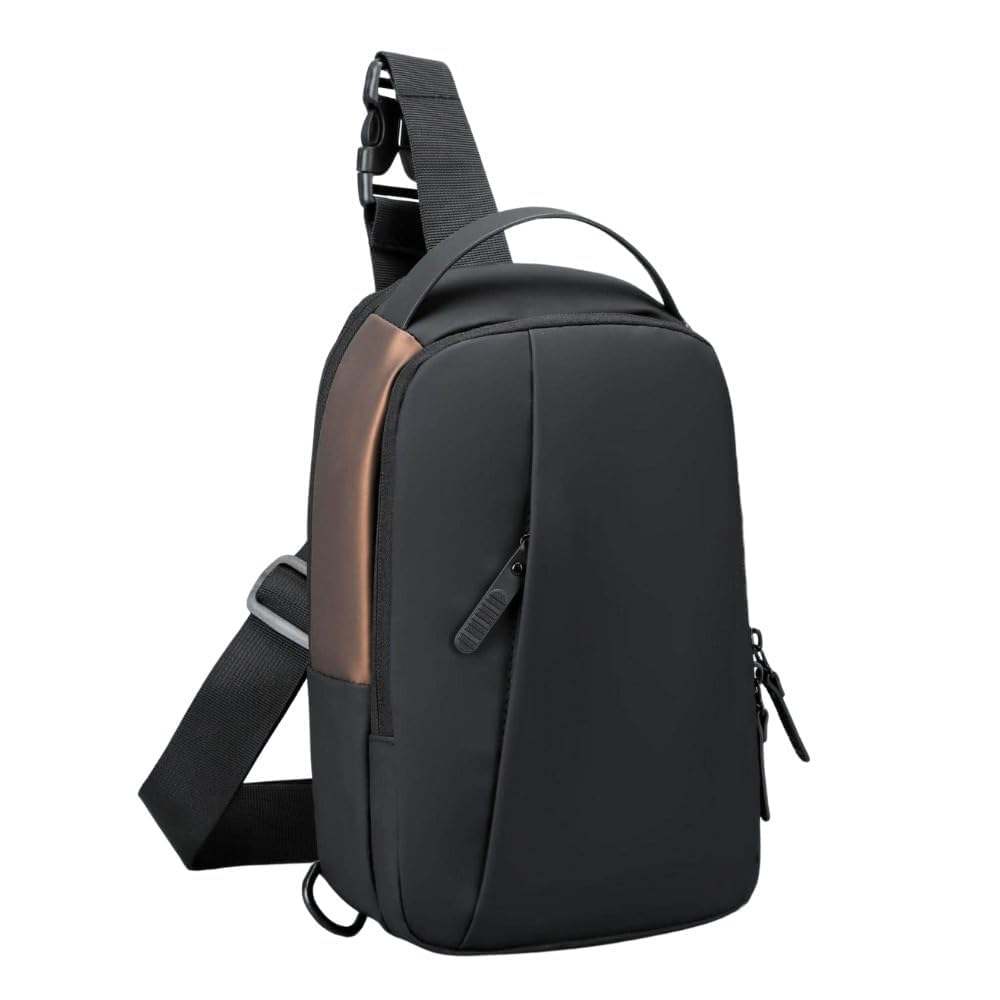 ts with techsun Waterproof Polyester Slim Unisex Crossbody Sling Bag Chest Backpack Men's Shoulder Bag, Leisure Travel Handbag, Hard Shell Anti-Theft Chest Bag-picture-32
