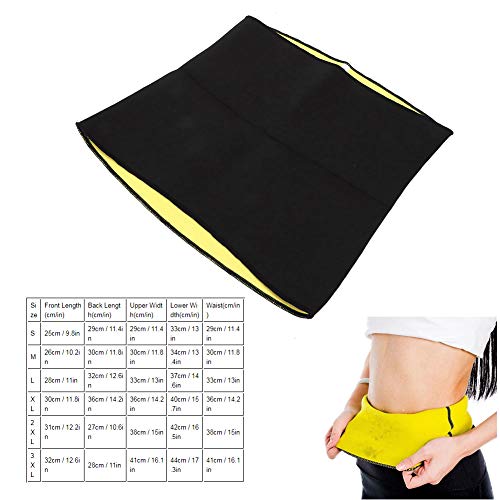 Sweat Waist Trainer, Waist Trainer Belt Elastic Neoprene para Body Shaper para Sauna para Yoga para