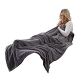 myHomery Kuscheldecke fürs Sofa | 150x200 - Fleecedecke - Sofadecke Anthrazit