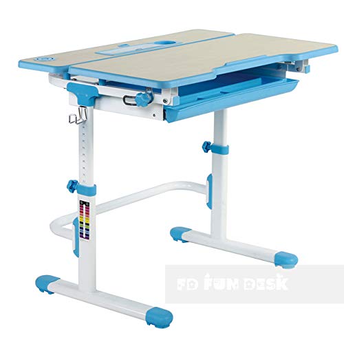 FD FUN DESK Lavoro L Blue Infantil (Altura Ajustable, Escritorio niños), Color Azul, 794 x 608 x 540-720 mm Cover