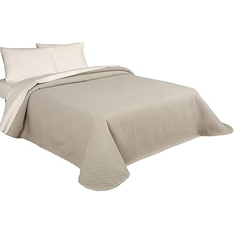 NORA HOME Colcha Pique de Verano Moderna Cama 105 Lino Cover