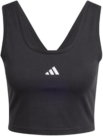 adidas Womens Essentials Small Logo Cotton Tank Top