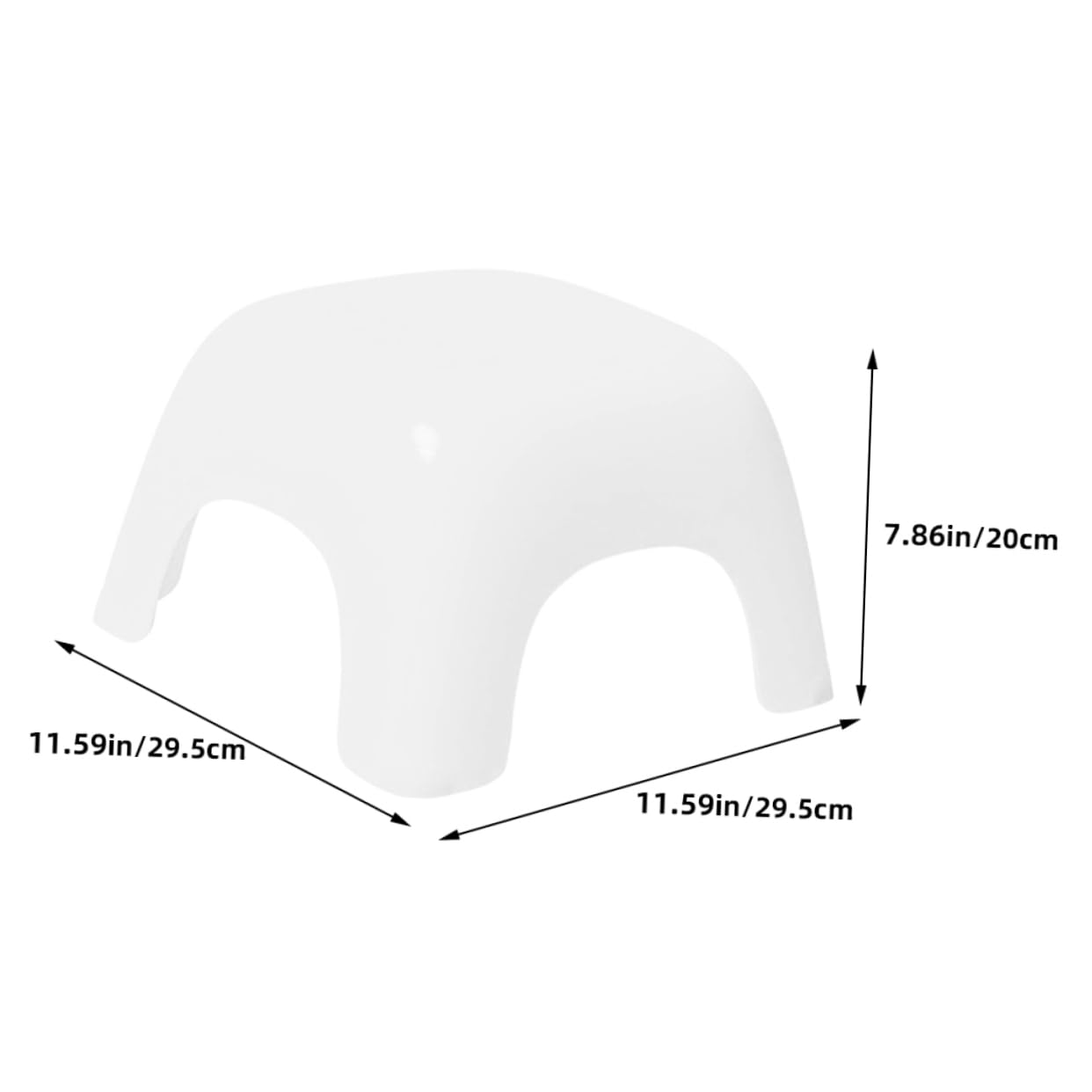 ERINGOGO Nonslip Plastic Foot Stool for Bathroom Toilet Compact Design Stepping Stool for Adults Fun Footrest for Safe Potty Training Everyday Use