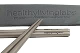 HealthyLivingLabs Strong Lightweight Titanium Chopsticks