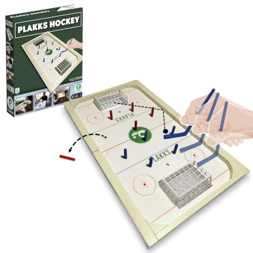 PLAKKS Hockey | Juego de Mesa de Hockey | De 5 a 99 Años | 2 a 4 Jugadores | para Niños,...