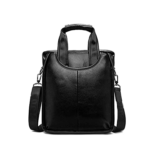 Messenger Bags Men's Business Leisure Handbag Retro One Shoulder Messenger Bag Waterproof And Scratch Proof Messenger Bag(Black)