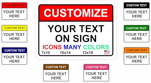 custom signs outdoor metal for home office business personalized door porch delivery man cave shop garage street for outside or inside use our metal signs are uv printed solid aluminum 10x7 inches header box