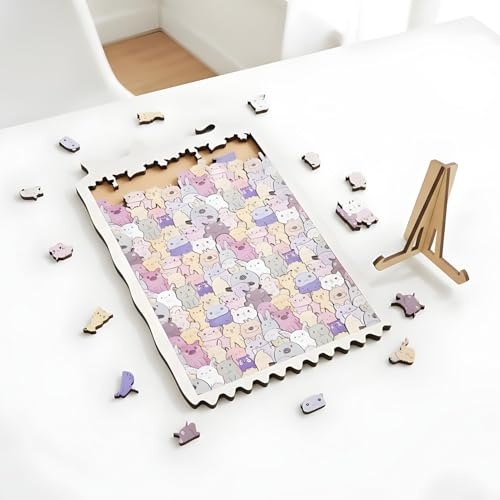 Puzle de animales de madera bonito para regalar en una reunión familiar 2