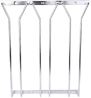 Dianoo 3 Row Wine Glass Rack Wire Hanging Rack Stainless Steel Stemware Rack Holder Under Cabinet 13.78 Inch
