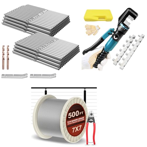 BLIKA 120 Pack Swage Lag Screws, 500FT 1/8