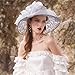 vimate Derby Hats for Women,Fashion Organza Church Hats Fascinator Bridal Tea Party Wedding Hat(Style17-Gery)