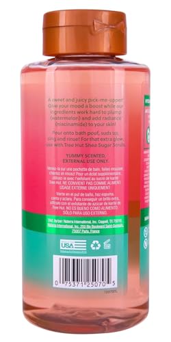 Image of Tree Hut Watermelon Body Wash, Hydrating & Moisturizing Shower Gel with Shea Butter & Essential Oils, Soft Smooth Glowing Skin, Gentle Cleanser For All Skin Types, Self Care Gifts for Women, 18 Fl Oz