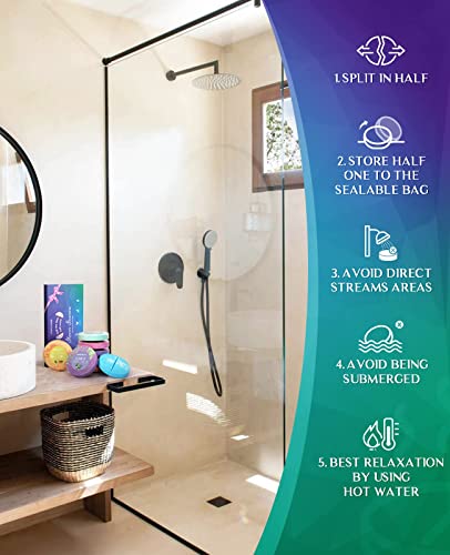 Popchose Shower Steamers Aromatherapy - Bath Bomb Shower Tablets 8 Pack, Self Care & Spa Relaxation - Stocking Stuffers Christmas Gifts For Women And Mom Who Has Everything, Birthday Valentines Gift #TOP4