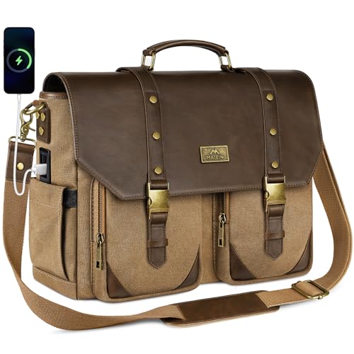 MATEIN Vintage USB Messenger Bag