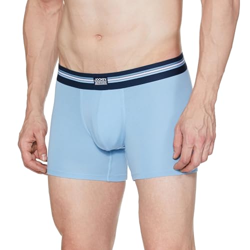 Image of Jockey UI21 Men's Super Combed Cotton Elastane Stretch Printed Trunk with Ultrasoft Waistband (Pack of 2 Colors & Prints May Vary)