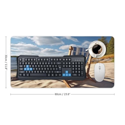 Protector para Escritorio con Mouse Pad 24x12 Antideslizante miniatura 2