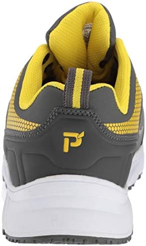 Propét Men's Seeley Construction Boot, Grey/Yellow, 9.5 D US | Image 2