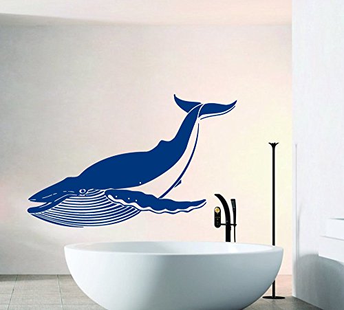 Ditooms Wall Decals Big Whale Decal Sea Ocean Animals Bathroom Interior Design Home Vinyl Sticker Murals Wall Decals