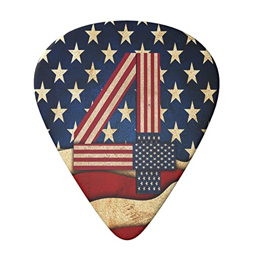 Lot de 6 médiators drapeau patriotique pour guitare acoustique, guitare électrique, basse, ukulélé – fins, moyens et… - Les Beatles, Paul McCartney, John Lennon, RIngo Starr, George Harrison Lot de 6 médiators drapeau patriotique pour guitare acoustique, guitare électrique, basse, ukulélé - fins, moyens et… – Image 4