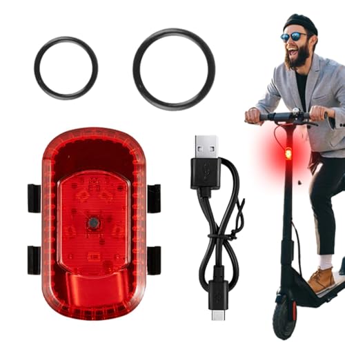 Luz Trasera De Bicicleta, Luz Trasera Recargable USB | Luz Trasera De Bicicleta Impermeable IPX5, Linterna De Bicicleta, Reflectores De Seguridad, Accesorios Apto para Adultos Y para