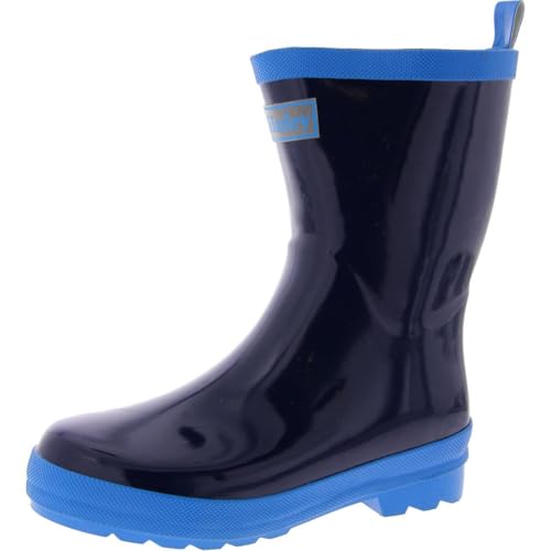 Navy Shiny Rain Boots Product Details