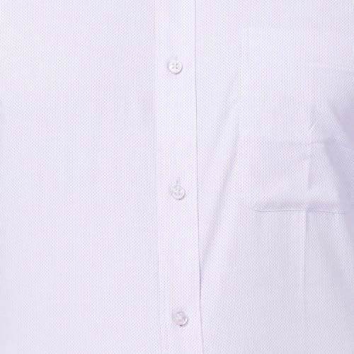 Image of Raymond Men Slim Fit Structure Pattern Pure Cotton Semi Cutaway Collar Full Sleeve Formal Shirt