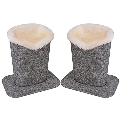 Bleiou Pack of 2 Soft Plush Lined Eyeglasses Holder Stand Protective Glasses Holder Stand (Style L) Cover