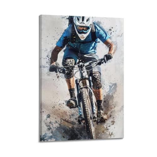 Poster vintage sur toile 50x75 cm avec cadre élégant pour déco de salon