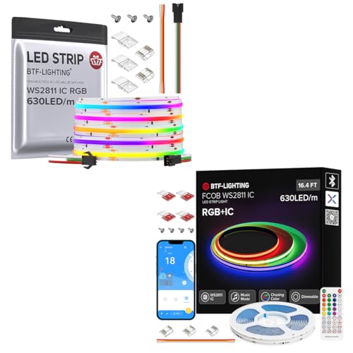 Tira LED RGB 16.4FT con Control Bluetooth y Música miniatura 1