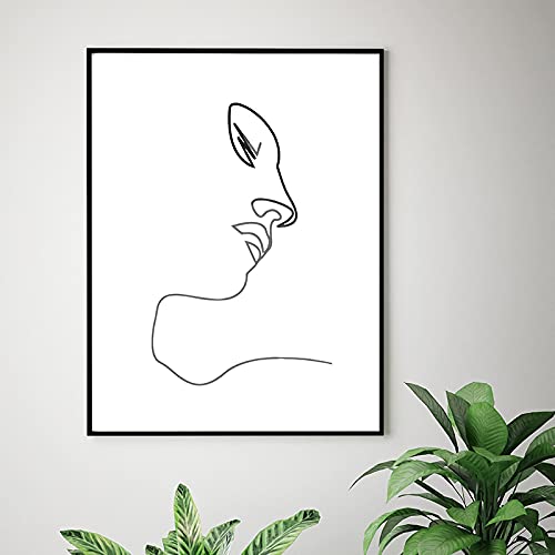 Affiche murale toile minimaliste pour décorer un grand mur vide de salon