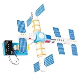 Juego de experimentos prácticos de ciencia, modelo satelital, juego de montaje para aula, enseñanza, demostración y educación en casa, proyecto de ciencia para niños, manualidades espaciales