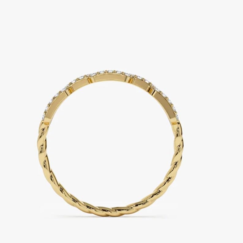 Bague imposante en argent 925 et or avec pierre CZ pour un éclat d'exception - 3