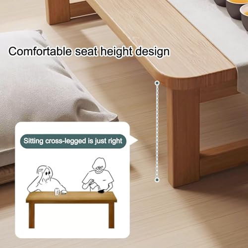 Table basse japonaise pliante compacte pour optimiser les petits salons