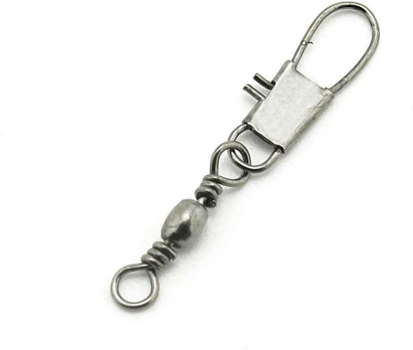 Test 10kg Cross Lock ID005-14 Swivel Fishing Tackle Fly Rings Coast Lock Snap Solid Ring Rolling Coastlock Sea Hooks Lures Ball Bearing Peche Pivot