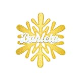 Diseño en Copo de Nieve: decoración navideña moderna y brillante para el árbol de Navidad. Perfecto para coleccionar cada año.